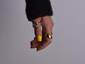 Sidabrinis ziedas - Silver plated Adjustable Rings - nuotraukos Nr. 4