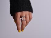 Sidabrinis ziedas - Silver plated Adjustable Rings - nuotraukos Nr. 5