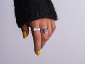 Sidabrinis ziedas - Silver plated Adjustable Rings - nuotraukos Nr. 6