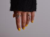 Sidabrinis ziedas - Silver plated Adjustable Rings - nuotraukos Nr. 11