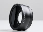 Plataus kampo lešis ant objektyvo 58mm