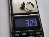 Auksinis ziedas 585 su perlu ir 6 topazais - nuotraukos Nr. 5