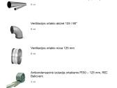 Ventiliacijos vamzdziai, jungtys, siltinimas
