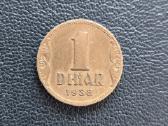 Jugoslavija 1938m 1 Dinar - nuotraukos Nr. 2
