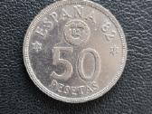 Ispanija 1980 50 pesetas Futbolo čempinatas 82 - nuotraukos Nr. 2