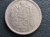 Monakas 1947 20 francs Cu-ni - nuotraukos Nr. 2