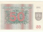 50 talonų 1991 be užrašo