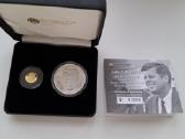 J.f.kennedy 20 eurų aukso ir 10 eurų sidabro mone