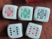 Poker dice / Pokerio kauliukų rinkinis ,karo metų - nuotraukos Nr. 3