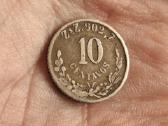 Meksika 10 sentavų 1898 sidabras