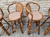 Vintažinės mid century ratango baro kėdės - nuotraukos Nr. 6
