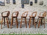 Vintažinės mid century ratango baro kėdės - nuotraukos Nr. 9