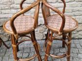 Vintažinės mid century ratango baro kėdės - nuotraukos Nr. 10