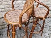 Vintažinės mid century ratango baro kėdės - nuotraukos Nr. 12