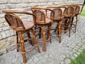 Vintažinės mid century ratango baro kėdės - nuotraukos Nr. 20