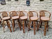 Vintažinės mid century ratango baro kėdės - nuotraukos Nr. 23