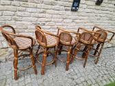 Vintažinės mid century ratango baro kėdės - nuotraukos Nr. 25