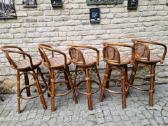 Vintažinės mid century ratango baro kėdės - nuotraukos Nr. 27