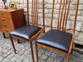 Vintažinės mid century tikmedžio masyvo kėdės - nuotraukos Nr. 2