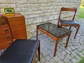 Vintažinis mid century tikmedžio kavos staliukas - nuotraukos Nr. 9