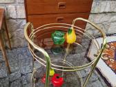 Vintažinis mid century serviravimo staliukas/baras - nuotraukos Nr. 3