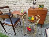 Vintažinis mid century serviravimo staliukas/baras - nuotraukos Nr. 9