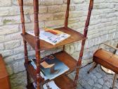 Vintažinė mid century medinė rankų darbo etažerė - nuotraukos Nr. 19