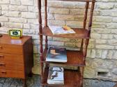 Vintažinė mid century medinė rankų darbo etažerė - nuotraukos Nr. 23