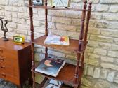 Vintažinė mid century medinė rankų darbo etažerė - nuotraukos Nr. 27