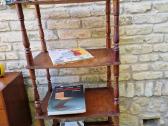 Vintažinė mid century medinė rankų darbo etažerė - nuotraukos Nr. 28