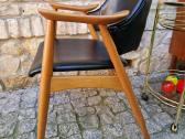 Vintažinis mid century bukmedžio masyvo krėslas - nuotraukos Nr. 2