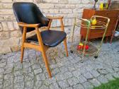 Vintažinis mid century bukmedžio masyvo krėslas - nuotraukos Nr. 3