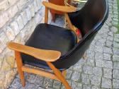 Vintažinis mid century bukmedžio masyvo krėslas - nuotraukos Nr. 10