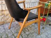 Vintažinis mid century bukmedžio masyvo krėslas - nuotraukos Nr. 13