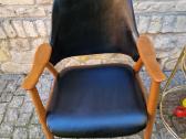 Vintažinis mid century bukmedžio masyvo krėslas - nuotraukos Nr. 16