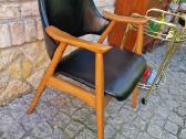 Vintažinis mid century bukmedžio masyvo krėslas - nuotraukos Nr. 19