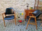 Vintažinis mid century bukmedžio masyvo krėslas - nuotraukos Nr. 20