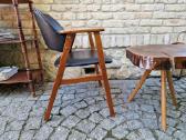 Vintažinis mid century ąžuolo masyvo fotelis - nuotraukos Nr. 2