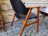 Vintažinis mid century ąžuolo masyvo fotelis - nuotraukos Nr. 3