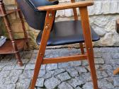 Vintažinis mid century ąžuolo masyvo fotelis - nuotraukos Nr. 6