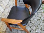 Vintažinis mid century ąžuolo masyvo fotelis - nuotraukos Nr. 8