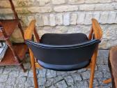 Vintažinis mid century ąžuolo masyvo fotelis - nuotraukos Nr. 9