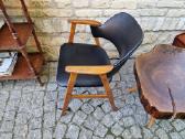 Vintažinis mid century ąžuolo masyvo fotelis - nuotraukos Nr. 12