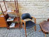 Vintažinis mid century ąžuolo masyvo fotelis - nuotraukos Nr. 17