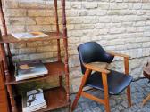 Vintažinis mid century ąžuolo masyvo fotelis - nuotraukos Nr. 18