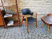 Vintažinis mid century ąžuolo masyvo fotelis - nuotraukos Nr. 22