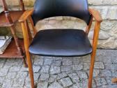 Vintažinis mid century ąžuolo masyvo fotelis - nuotraukos Nr. 25