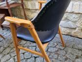 Vintažinis mid century bukmedžio masyvo krėslas - nuotraukos Nr. 2