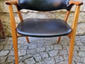 Vintažinis mid century bukmedžio masyvo krėslas - nuotraukos Nr. 3