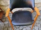 Vintažinis mid century bukmedžio masyvo krėslas - nuotraukos Nr. 5